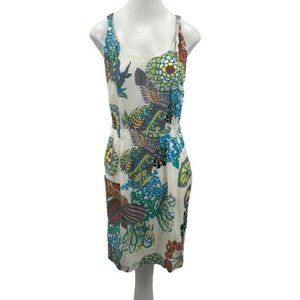 Trina Turk for Banana Republic 8 Silk Twisted Strap Dress Sleeveless Pockets